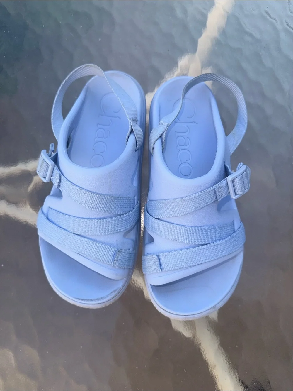 Chaco Kids Light Blue Strappy Sandals